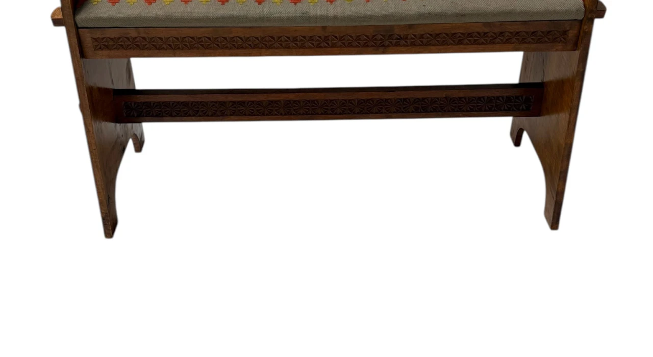 Swedish Mid-Century Modern Ash Small Bench or Stool, 1960s